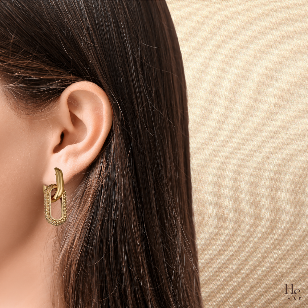 Aurore – Créoles scintillantes en acier inoxydable & cristaux
