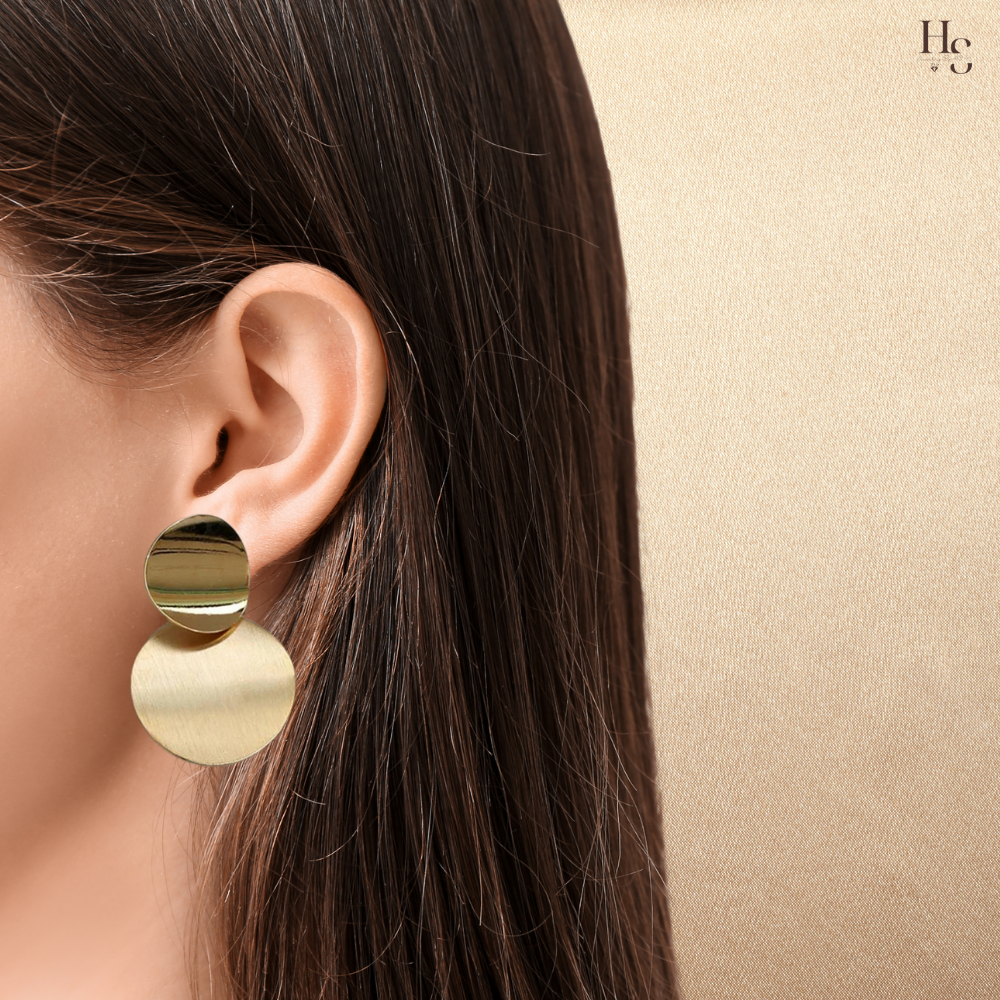 Liora – Boucles d’Oreilles Pendantes Rondes