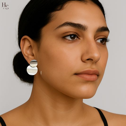 Liora – Boucles d’Oreilles Pendantes Rondes